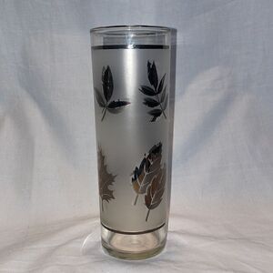 Leaf etched glass  